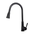 thumbnail image 1 of Pull-Down Kitchen Faucets, Single-Handle High Arc Sprayer Kitchen Sink Faucet, 1 of 5