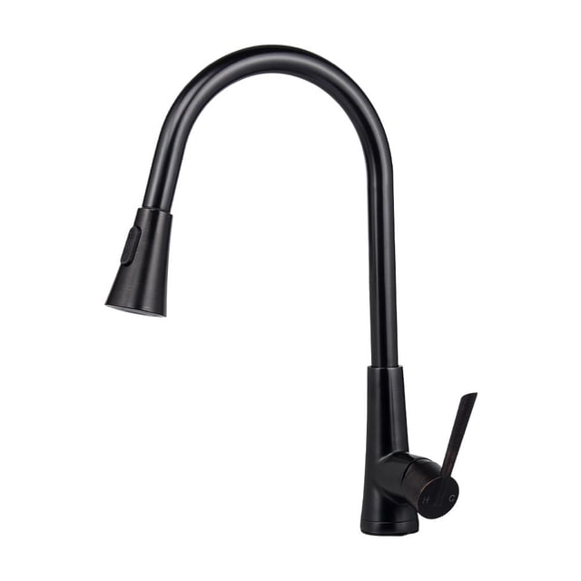 Pull-Down Kitchen Faucets, Single-Handle High Arc Sprayer Kitchen Sink Faucet