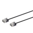 thumbnail image 1 of Monoprice Cat6 Ethernet Patch Cable - 1 Feet - Black | Stranded, 550MHz, UTP, Pure Bare Copper Wire, 36AWG  - Micro SlimRun Series, 1 of 2