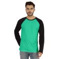 thumbnail image 1 of Inkmeso Men's Regular Fit Round Neck Shirt Solid Raglan Long Sleeve T-Shirts, 1 of 7