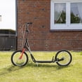 thumbnail image 2 of Aosom Kick Scooter, Kids Ride on Toy w/ 16'' Inflatable Wheel, Black, 2 of 10