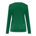 thumbnail image 5 of Timegard Womens Tops V-Neck Long Sleeve Basic Tee Solid Color Comfy Blouse Fall Casual Tunic Tops, 5 of 5