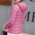 thumbnail image 4 of RKSTN Puffer Jacket Womens Long Sleeve Stand Collar Zip Up Winter Jacket Quilted Lightweight Down Jacket with Pockets, 4 of 8