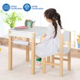 thumbnail image 4 of Costway Ensemble Table et Chaise pour Enfants en Bois Bureau d'Étude et de Dessin d'Activités avec Tiroir pour Rouleau de Papier, 4 of 10