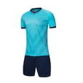 thumbnail image 1 of Diufon Ensembles Athlétiques Garçons Filles Manches Courtes Col Rond Hauts et Shorts Basketball Sport Course Tenues d'Été, 1 of 8