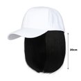thumbnail image 3 of EGNMCR Wigs Human Hair Straight Short Bob Wig Baseball Wig Baseball Cap Hair Wig Hats With Hair Baseball Cap With Hair Extensions For Women Straight Short Bob Wig the bands, 3 of 3