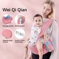 thumbnail image 2 of Multifunctional Newborn Baby Carrier Sling Wrap Versatile Backpack Front Back, 2 of 9