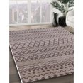 thumbnail image 2 of Ahgly Tapis d'Intérieur Carré Mid-Century Moderne Puce Violet Oriental, 3 Pieds Carré, 2 of 6