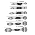 thumbnail image 3 of Yhmxh Kitchen Utensils Spoons Cutlery Stainless Steel Double-headed Measuring Spoon 6-piece Set Seasoning Spoon Measuring spoon, 3 of 9