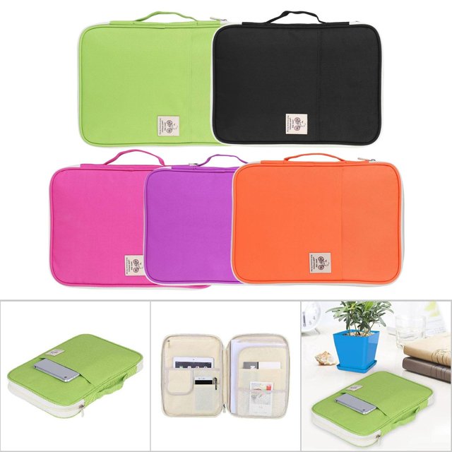 Document Bag File Folder 5Colors Document Bag File Folder Portfolio Organizer Computer Notebook Zippered Case