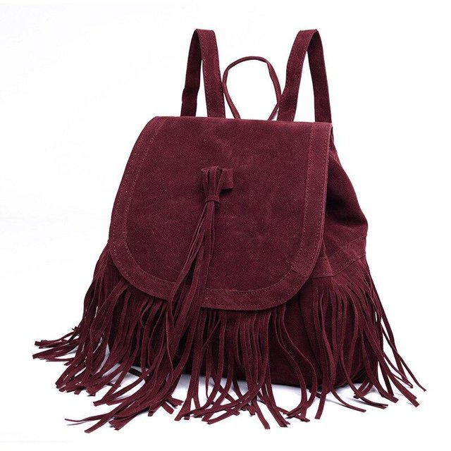 backpack Fringe tassle Shoulder Bag Fashion travel bag