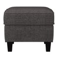 thumbnail image 2 of Georgia Linen-Like Upholstered Square Ottoman, 2 of 4