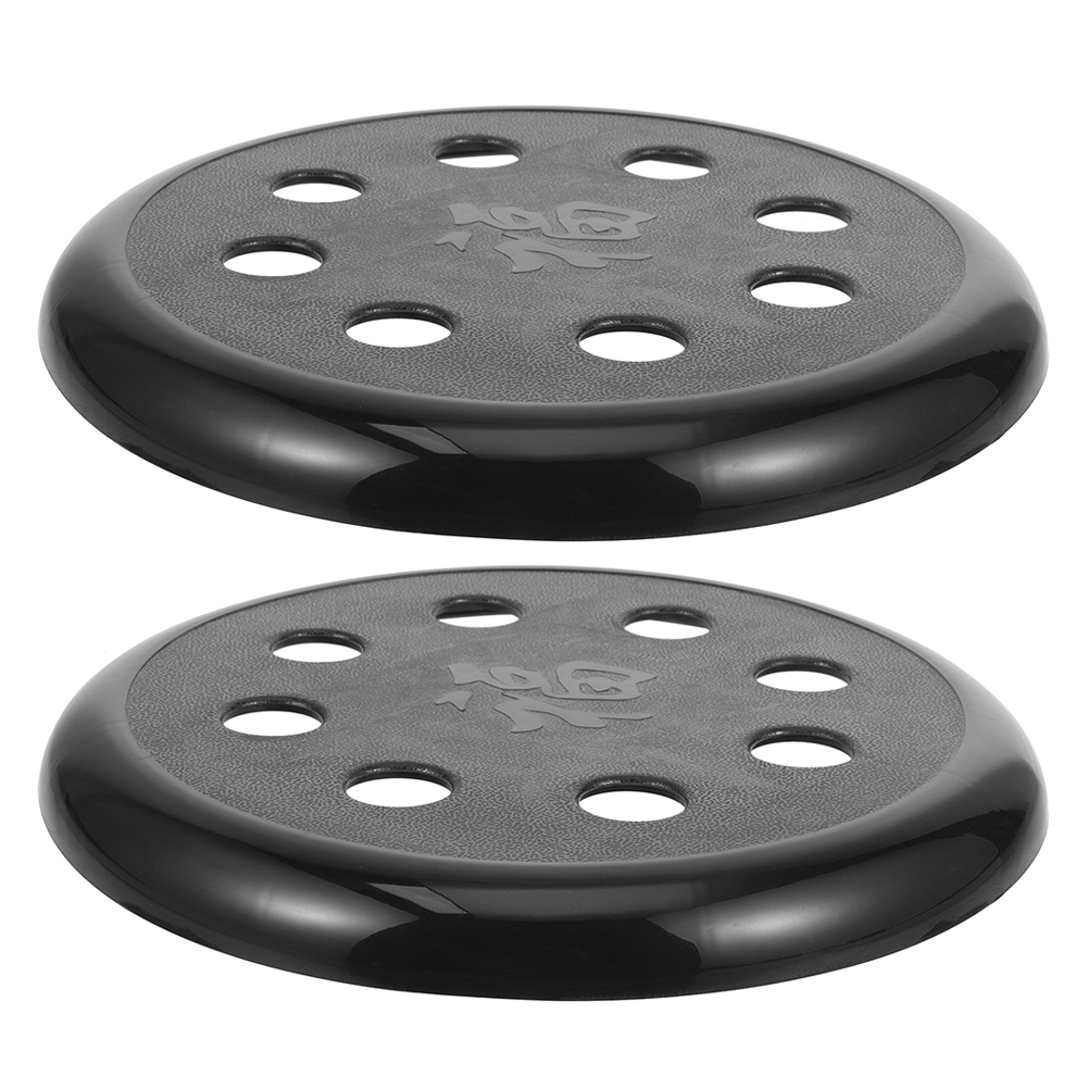 KAKOWELY bar stool accessory 2pcs Smooth Plastic Seat Cover For Barstools Replacement Seat For Bar Stools Easy To Install Round Stool Cover Heavy Duty Plastic Surface
