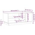 thumbnail image 4 of vidaXL Coffee Table Concrete Grey 102x55x43 cm Engineered Wood, 4 of 4