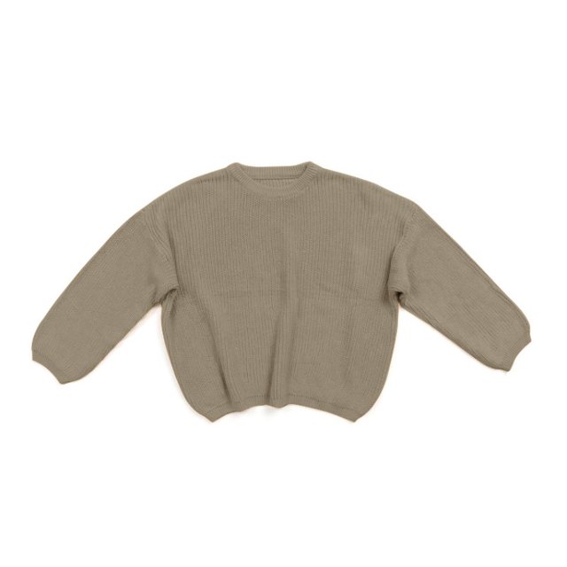 Chandail de Base pour Garçons et Filles, en Laine Épaisse, Uni, Décontracté, à Col Rond, Ample, Doux, pour Enfants