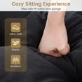 thumbnail image 2 of Gymax 73'' Lounge Chaise Cushion Padded Recliner Cushion Black, 2 of 6