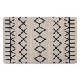 thumbnail image 1 of Experience Soft Luxury with our 20x32in Boho Bathroom Runner Rug - Non-Slip, Moroccan Geometric Design, Long Bath Mat, Soft and Machine Washable, Perfect for any Farmhouse Decor, 1 of 5