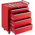 thumbnail image 1 of Rolling Tool Chest, 4 Drawers Tool Storage Cabinet with Wheels, Portable Tool Cabinet Organizer with Locking System & Drawer Liners,Universal Lockable Wheels, Tool Storage Cart, Garage/ Workshop, Red, 1 of 8