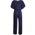 thumbnail image 5 of Coloody Women's Scoop Neck Jumpsuit, Solid, Plus Size, 5 of 5