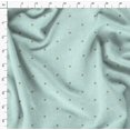 thumbnail image 4 of Soimoi Green Modal Satin Fabric Lady Finger & Dots Printed Craft Fabric by the Yard 42 Inch Wide, 4 of 5