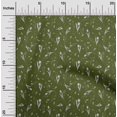 thumbnail image 2 of oneOone Georgette Viscose Olive Green Fabric Florals Sewing Craft Projects Fabric Prints By Yard 42 Inch Wide, 2 of 4