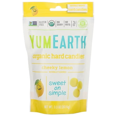 YumEarth , Bonbons Durs Biologiques, Cheeky Lemon, 3.3 oz (93.6 g)
