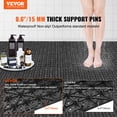 thumbnail image 2 of VEVOR Interlocking Tile 50PCS Black, Drainage Tiles 12" x 12" Splicing, Soft PVC Interlocking Drainage Floor Tiles, Non-Slip Drainage Holes for Restroom, Bathroom, Kitchen, Pool, Wet Areas, 2 of 9