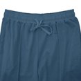 thumbnail image 4 of Mens Pants, Mens Solid Color Pocket Drawstring Casual Youth Versatile Sports Oversized Pants, 4 of 6
