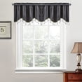 thumbnail image 2 of Dvruxg Fringed Window Curtains, Patterned Short Drapes with Tassels – Polyester Rod Pocket Panels for Kitchen, Bathroom, Living Room – Stylish Modern Home Decor, 2 of 5