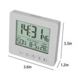 thumbnail image 3 of Digital Alarm Clock with Background Lighting Lcd Display Temperature Monitor Snooze Alarm with Smart Clock Calendar, 3 of 6