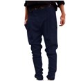 thumbnail image 1 of Timegard Work Pants for Women Plus Size Ruched Tapered Leg Suit Pants Casual Office Pants Solid Color, 1 of 5