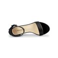 thumbnail image 4 of BLISSFUL STEP Women's Shoes Open Toe Block Heel Ankle Strap Sandals Black 6.5, 4 of 8