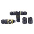 thumbnail image 3 of Amdohai IP68 Waterproof Junction Box T-shape Two Outlets Outdoor Electrical Cable Connector External Cord Boxes 3-pin for φ5-9mm Cable, 3 of 8