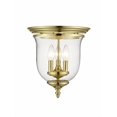 thumbnail image 2 of Livex Legacy Ceiling Mount in Polished Brass, 2 of 4