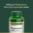 thumbnail image 2 of NATURE'S BOUNTY Magnesium Plus Electrolytes, 500 mg, Helps Maintain Muscle Function, Tablets, 2 of 6