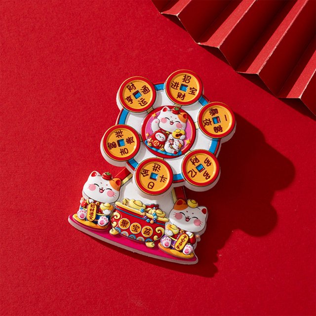 BAOPAI Rotating Fridge Magnets with Strong Magnetic Hold Creative Decorative Refrigerator Magnets for Kitchen Office Whiteboards and Cabinets