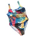 thumbnail image 3 of Maillot de Bain Imprimé Taille Ajourée Femmes Femmes Maillot de Bain Imprimé Femmes Maillot de Bain Grande Taille Polyester Tenue de Plage, Coloré, 4TG, 3 of 6