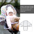 thumbnail image 2 of OUNONA Universal Design 1Pcs Pvc Double Stroller Rain Shield For Parents, 2 of 4