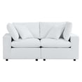 thumbnail image 2 of Modway Commix Sunbrella Causeuse de Mobilier de Patio Extérieur, Blanc, 2 of 10
