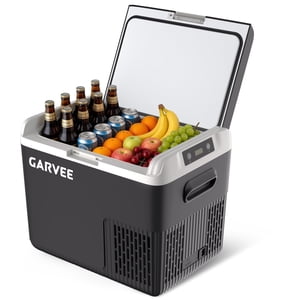 12 Réfrigérateur volt, 19QT 12V Réfrigérateur de voiture, Compresseur de congélateur portable refroidisseur électrique, 12/24V DC 110-240V AC, Réfrigérateur portatif pour RV/Truck/Camping, -4°F à 68°F
