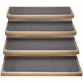 thumbnail image 1 of House Home And More Set Of 15 Attachable Indoor Carpet Stair Treads - Gray - 8 Inches X 23.5 Inches, 1 of 1