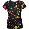 thumbnail image 1 of T-Shirt Femme Éclaboussures de Peinture Noire Partout, 1 of 1