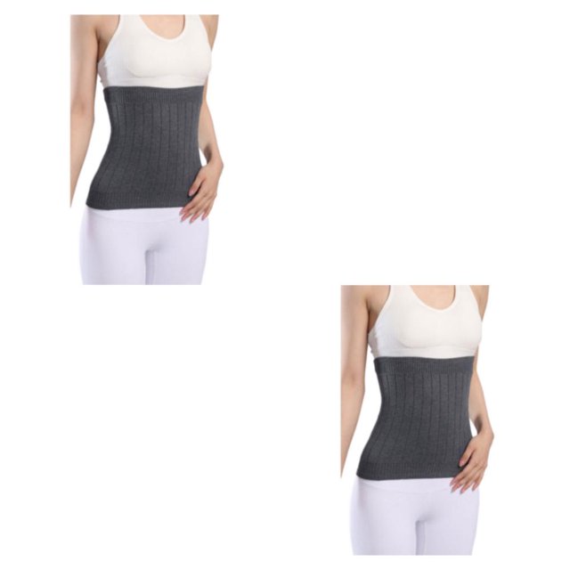 Thinsony Breathable And Moisture Absorbing Waist Back Support For Added Comfort Skin thickened grey XXL 2Set