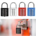 thumbnail image 4 of Cadenas à Combinaison de Mots de Passe à 10 Chiffres en Alliage de Zinc pour Serrure Intelligente à Mot de Passe Rouge, 4 of 10