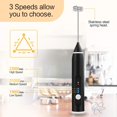 thumbnail image 2 of Rechargeable Electric Mixer Automatic Egg Beater, Three Speed Adjustable Handheld Rechargeable Foam Machine Suitable For Latte, Cappuccino, Matcha, Frappe, Sparkling Coffee, Hot Chocolate，pink, 2 of 7