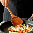 thumbnail image 4 of Danhjin Superior Wooden Kitchen Utensil Set 5 Piece Cooking Tools Includ Spatula Frying Spatula Soup Spoon Rice Spoon And Curved Soup Spoon Heatresistant Built To Last, 4 of 9