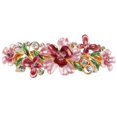 thumbnail image 3 of Women Rhinestone Hair Clip Flower Decor Butterfly Hair Barrette French Barrette, 3 of 10