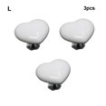 thumbnail image 4 of Xingzhi 3pack/lot Colorful Heart And Fish Shaped Handle For Wardrobe Cabinet Easy To Install And Operate White large size, 4 of 6
