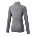 thumbnail image 2 of Femmes Entrainement à Glissière Chemises à Manches Longues Yoga Running Tops Quart Zip Pull-Over Exercice T-Shirts Rouge S, 2 of 5