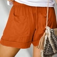 thumbnail image 4 of Soki Womens Plus Size Shorts Comfy Drawstring Casual Elastic Waist Pocket Loose Summer Shorts S-5XL, 4 of 7